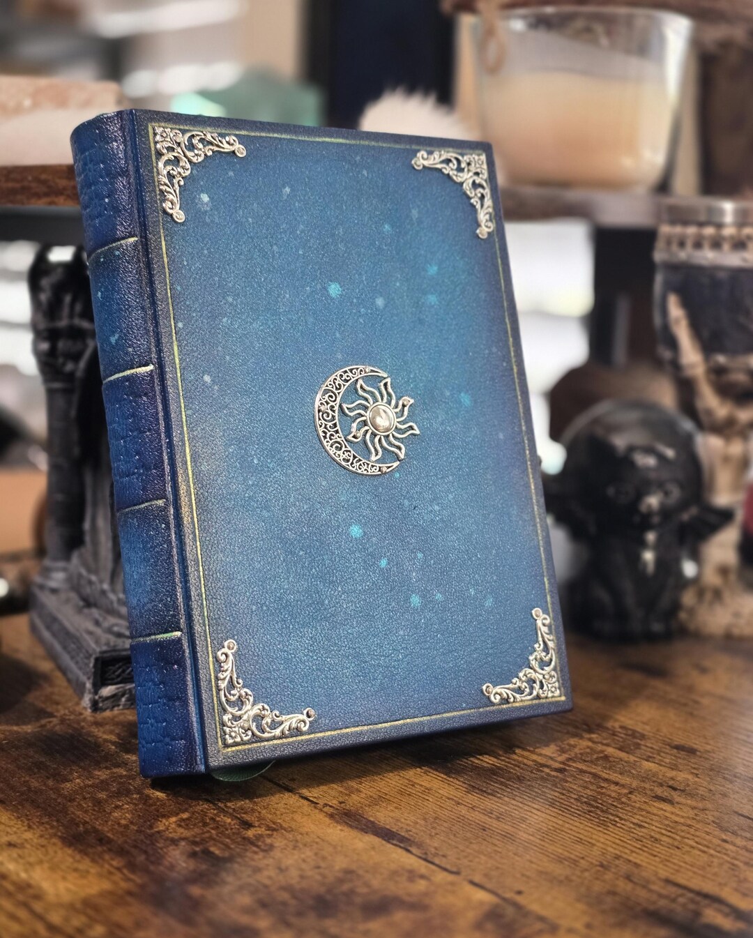 The Union. Sun and Moon, Blank Leather Journal 5.5"×8". in Stock - Etsy