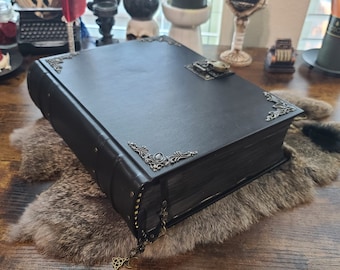 Blank leather journal by Velimira Designs