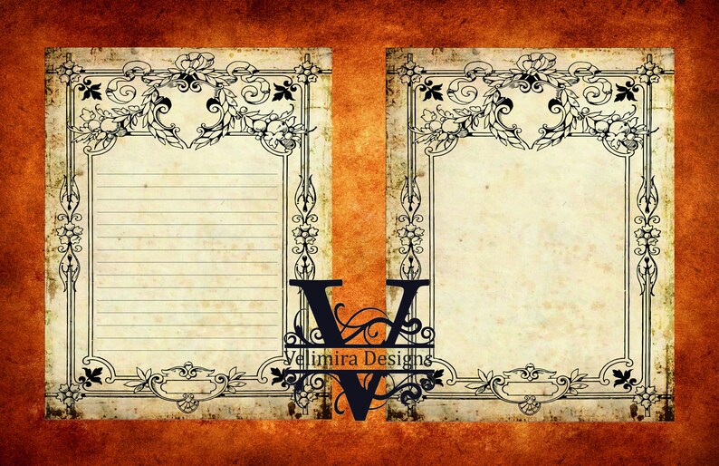Blank Book of Shadows Printable Pages Set 4 Scrapbook - Etsy