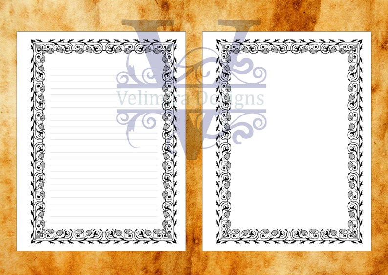 Blank Book of Shadows Printable Pages Set 200424a Scrapbook - Etsy