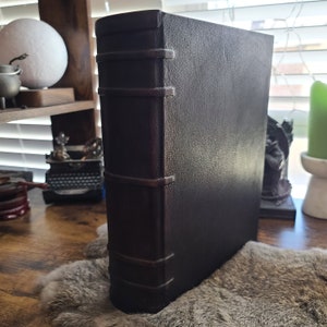 Medieval blank leather journal by Velimira Designs