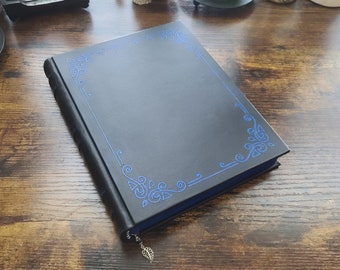 Elegant handmade blank leather journal. IN STOCK