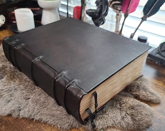 Medieval blank leather journal by Velimira Designs