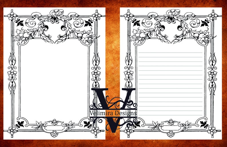 Blank Book of Shadows Printable Pages Set 4 Scrapbook - Etsy