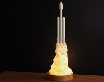 Lámpara de lanzamiento de cohetes pesados Falcon