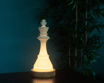 Schach König Lampe | einzigartiges Wohndekor und abstrakte Beleuchtung