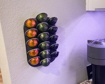 Organizador de cápsulas de pared compatible con Nespresso Vertuo