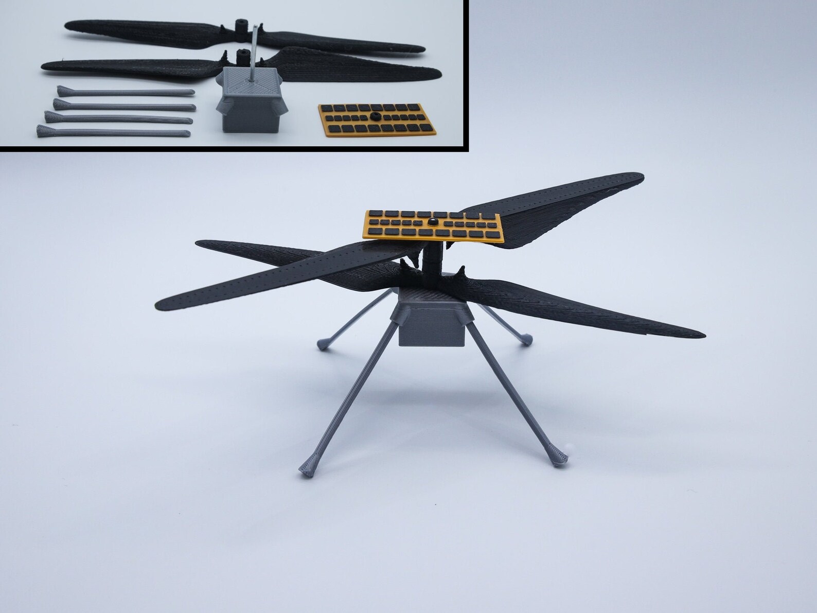 3D Printed Mars Helicopter Ingenuity Model Kit - Etsy