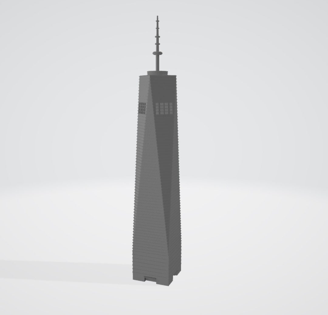 One World Trade Center (freedom Tower) Digital STL - 3D Model - Etsy
