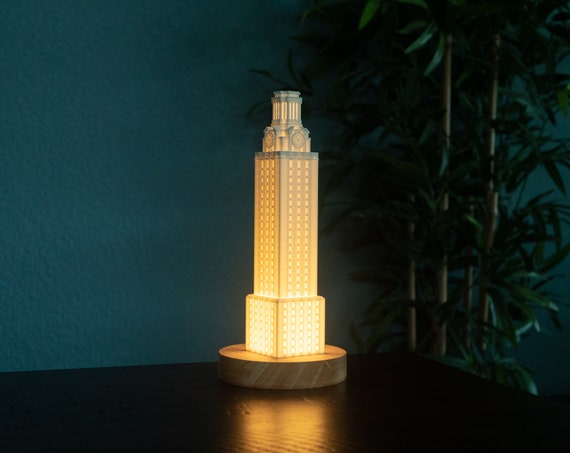 UT Tower Desk Lamp | Austin Texas Skyline Downtown Building Model