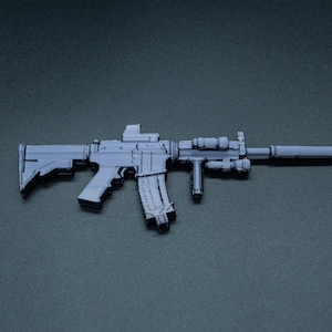 Mini fucile M4 stampato in 3D / replica di carabina M4 in miniatura stampata in 3D