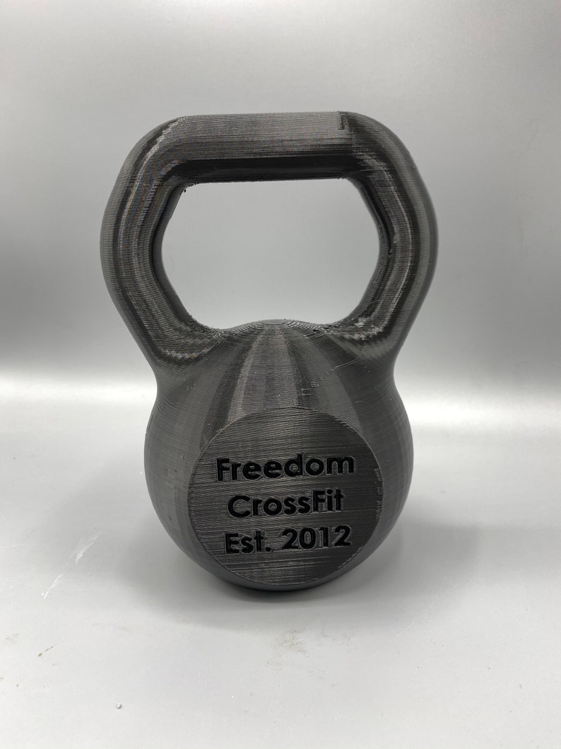 Personalized Engraved Kettlebell Model 3D printed fitness Etsy