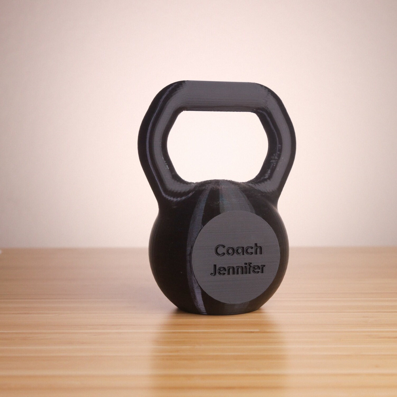 Kettlebell Gravé Personnalisé Modèle | Cadeau de Fitness Imprimé en 3D Pour Haltérophiles ou Haltéro