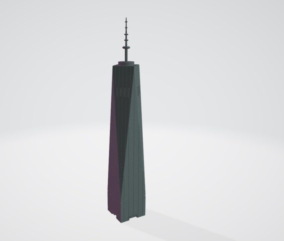 オリンピック記念タワー☆プレート One World Trade Center (freedom Tower) Digital STL - 3D