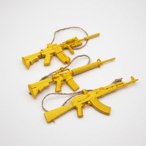 3D Printed Rifle Ornament 3-Pack