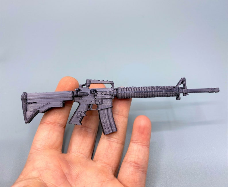 3D Printed Mini AR15 Rifle 3d printed miniature AR15 Etsy