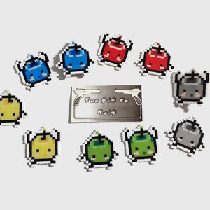 Stardew Valley Junimos Perler Pixel Art Gaming Keychains Magnets Pins