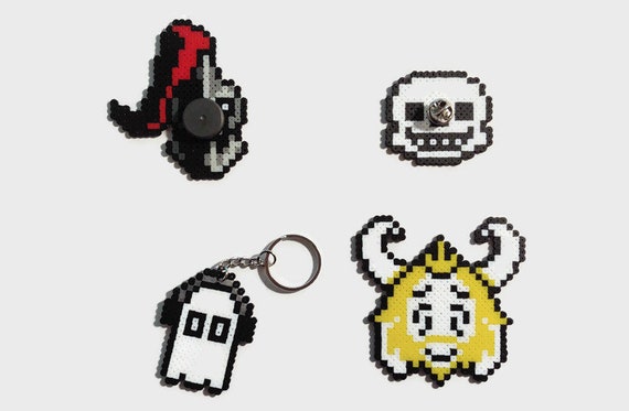 Undertale Inspired Keychains, Clips, Magnets, & Sprites- Mini