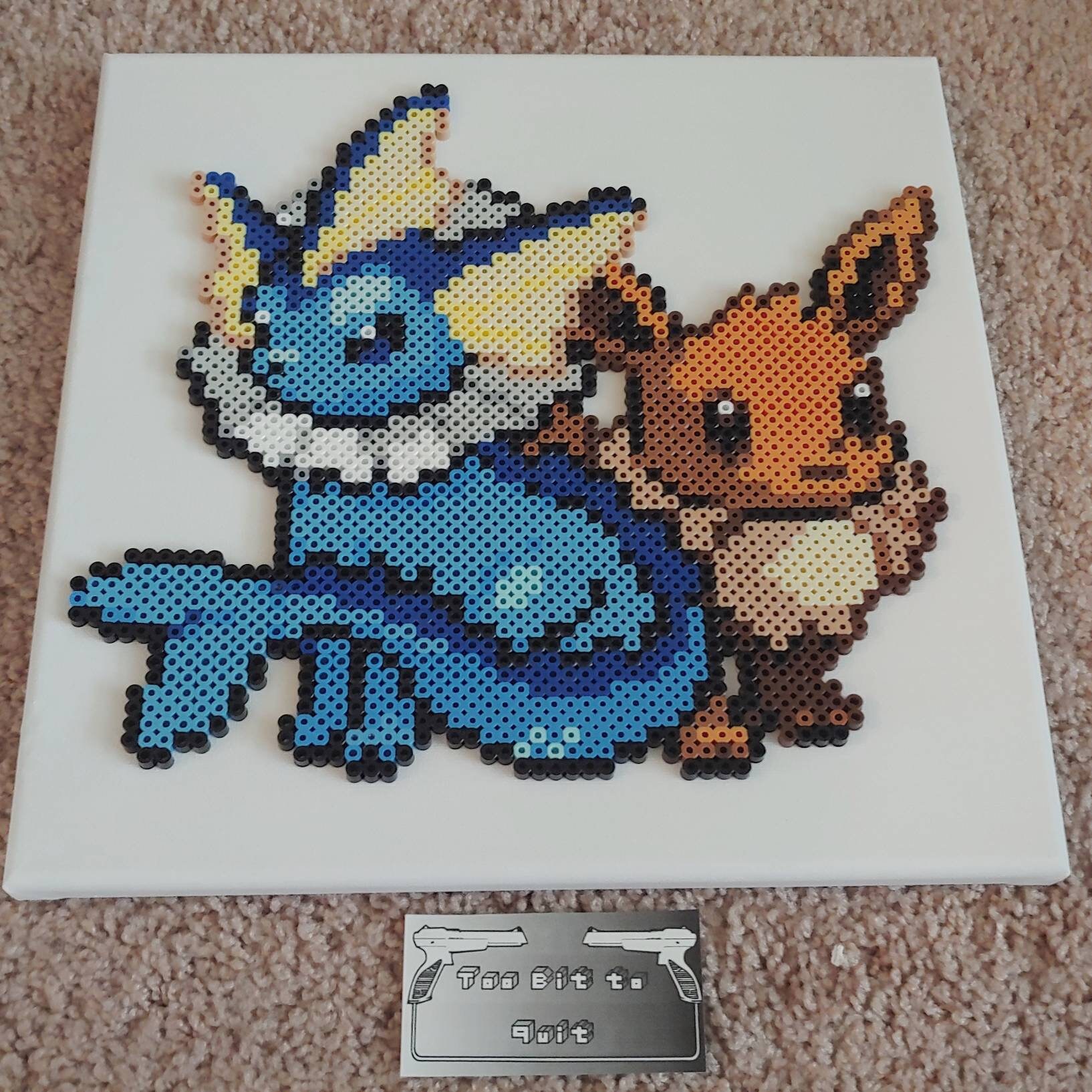 Pokémon Eevee and Eeveelution Evolution Perler Bead Art Etsy