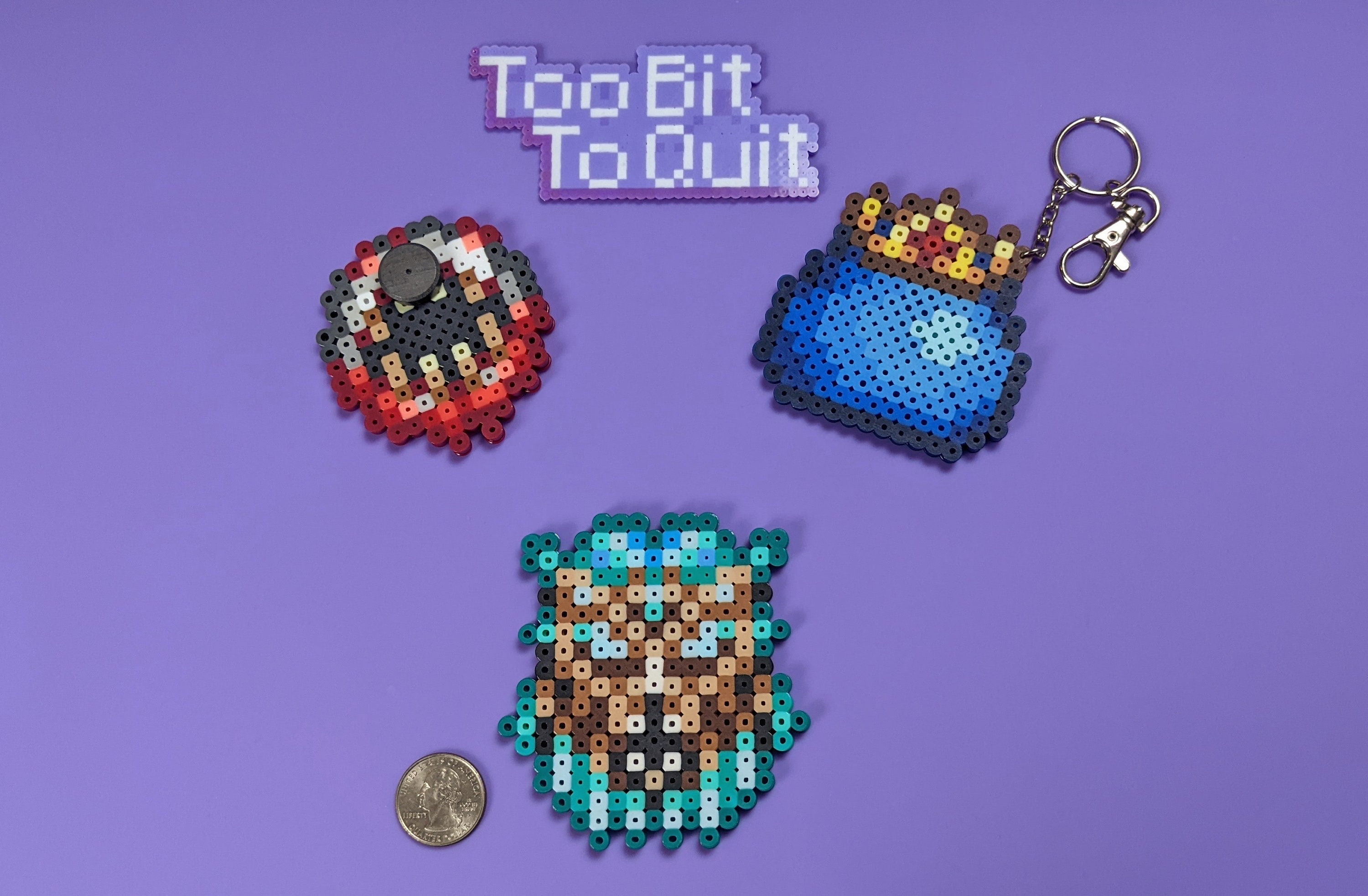 Terraria Bosses All Current Perler Bead Map Sprites Pixel Art