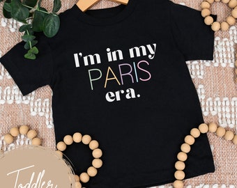 Camiseta para niños pequeños Paris Eras, camisa Paris Eras, camisa Eras Tour, camisa Swiftie, camisa Taylor Swift, gira Eras 2024