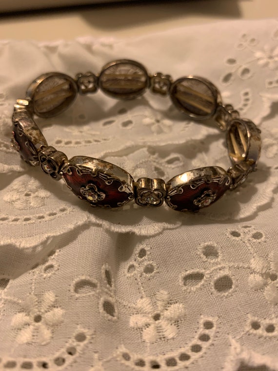 Vintage Napier Bracelet with Clear Stones - image 3