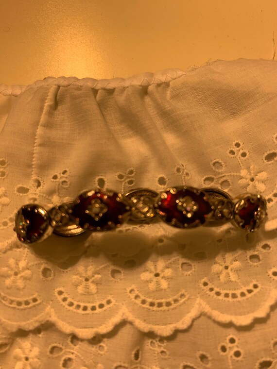 Vintage Napier Bracelet with Clear Stones - image 2