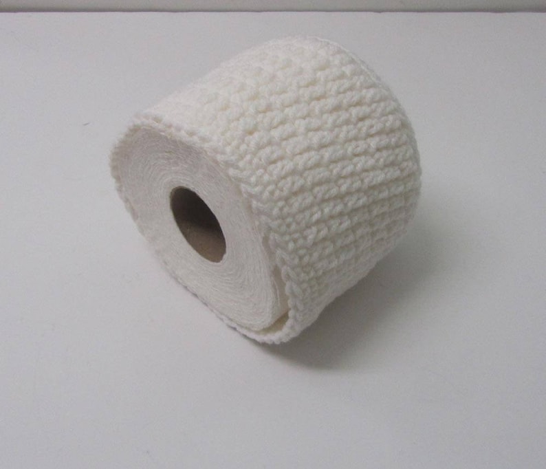 Toilet Paper Cover Spare Double Roll Cozy Toilet Paper Storage~white ...