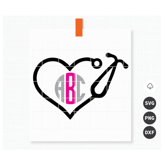 Download Nurse Svg Nurse Monogram Nurse Doctor Stethoscope Svg | Etsy