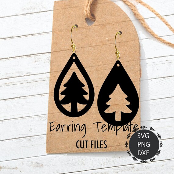 Download Tear drop earrings SVG Faux Christmas Svg Christmas Tree ...