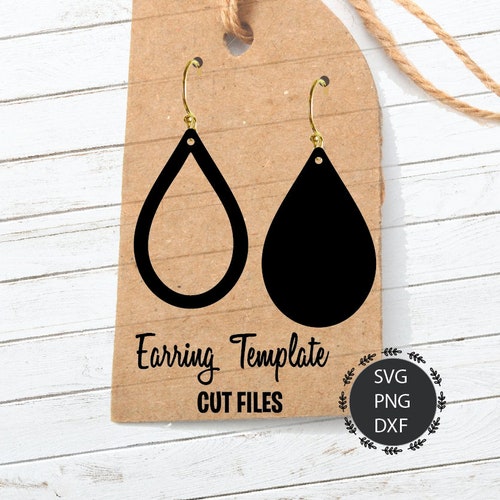 Texas State Earrings Template Svg Dxf Eps Png Jpg Texas | Etsy