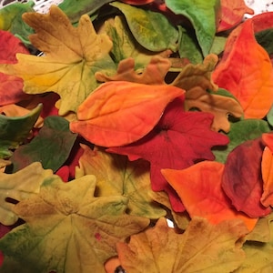 20 Assorted Autumn Leaves-Edible, Realistic Fall Leaves-Gum paste- Fondant- Leaf for cake decorating- Cupcake Toppers