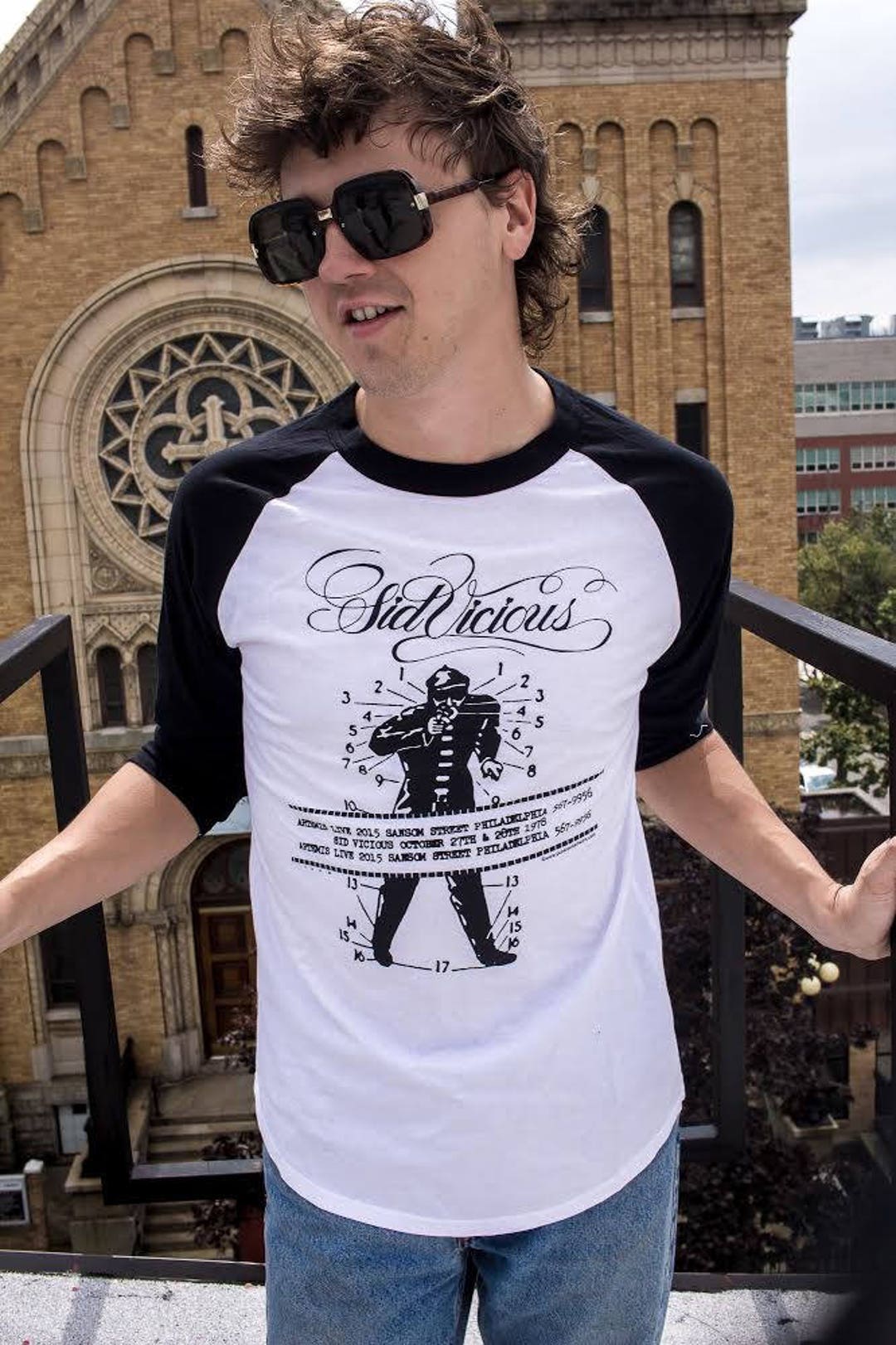 Sid Vicious Sex Pistols Baseball Shirt Original 1978 Artwork