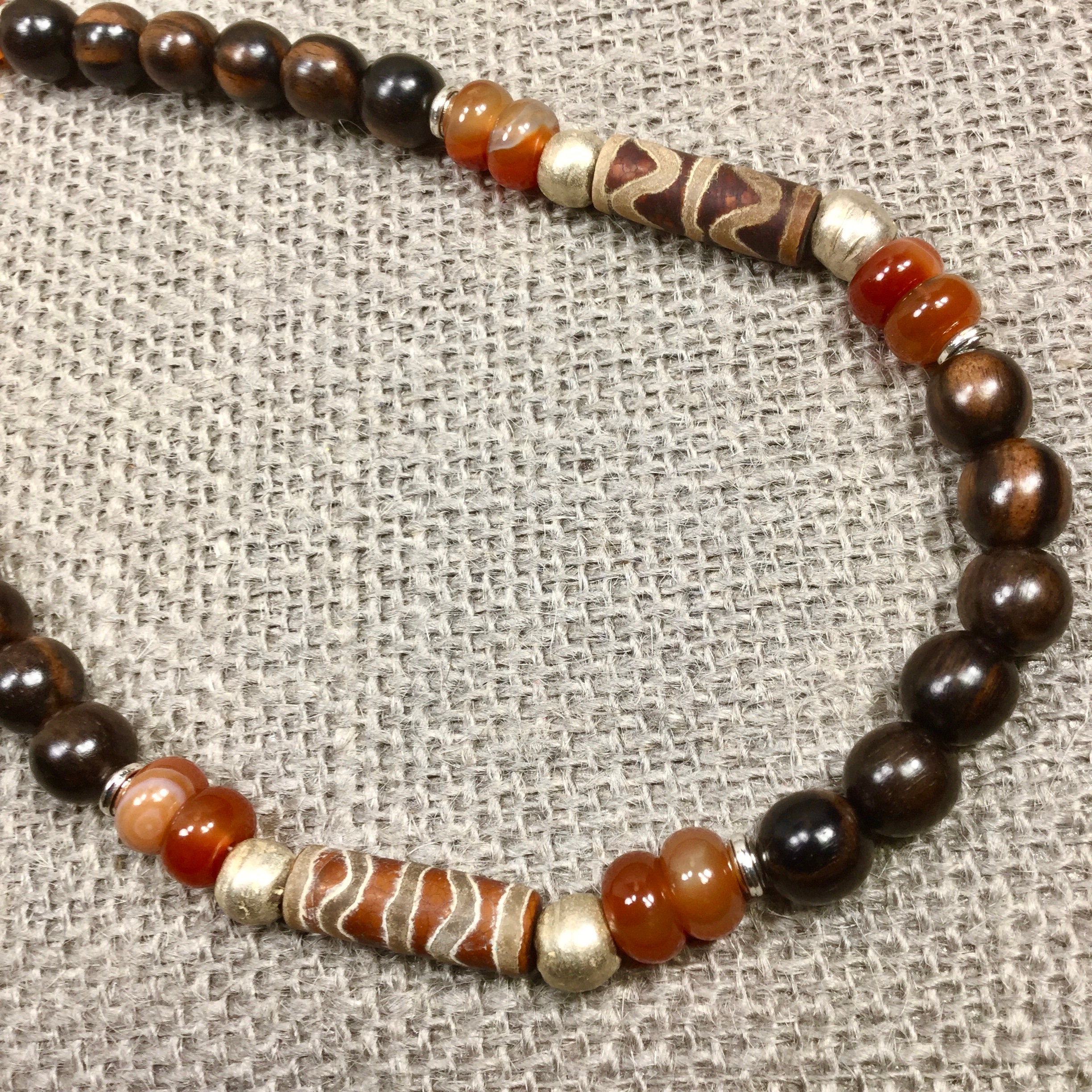 Unisex Beaded Necklace for Him Mala Style Prayer Beads | Etsy