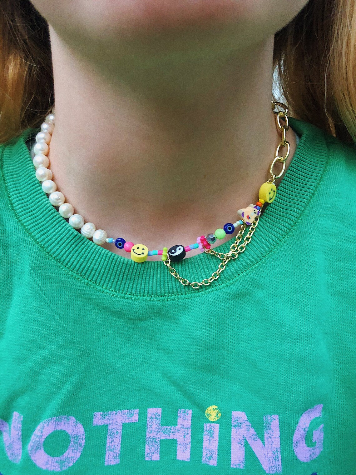 Happy Go Lucky Necklace inspiré de Martha Calvo Etsy