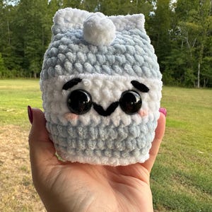 Milk Carton Crochet, Amigurumi Food, Milk Carton Plushie, Play Food Crochet, Dramatic Play, Milk Carton Decoration, Milk Carton Toy