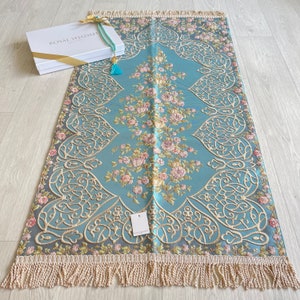 Royal Sejadah Luxury Prayer Mat, Prayer Rug, Janamaz - Muslim Wedding Gift, Islam, Gift, Elegant Gift Packaging, The Perfect Islamic Gift
