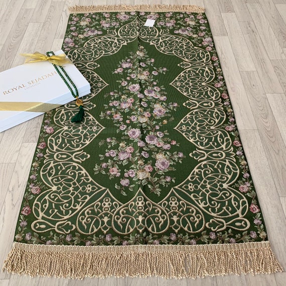 Alfombra de oración de lujo Royal Sejadah alfombra de | Etsy Alfombras y felpudos de oración | Etsy ES