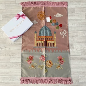 Royal Sejadah - Luxus Gebetsmatte für Kinder - Janamaz - Hohe Qualität, Luxus - Einzigartiges Islamisches Geschenk - %100 Zufriedenheitsgarantie