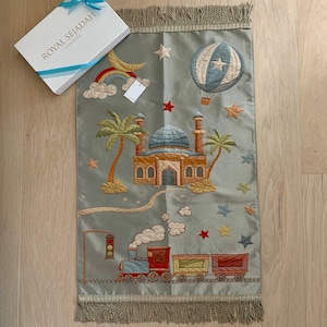 Royal Sejadah - Luxus Gebetsmatte für Kinder - Janamaz - Hohe Qualität, Luxus - Einzigartiges Islamisches Geschenk - %100 Zufriedenheitsgarantie