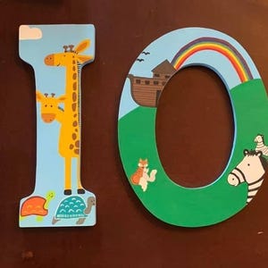 Hand painted Name letters for nursery/kids room