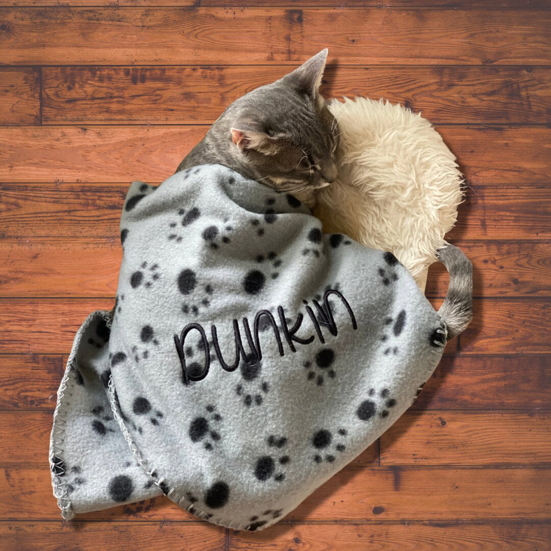 Personalized Monogrammed Pet Blanket | Custom Dog Blanket | Cat Blanket With Name | Monogrammed ...