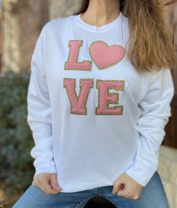 Romantic Ruffles Appliqué Cozy Pink Sweater Romantic Ruffles Appliqué Cozy Pink Sweater