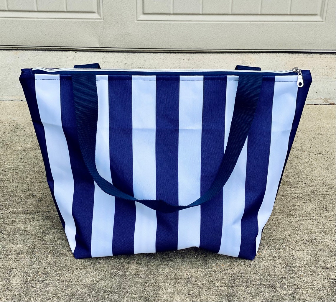 Unisex Beach Bag with Top Zipper Water Resistant Beach Bag Etsy