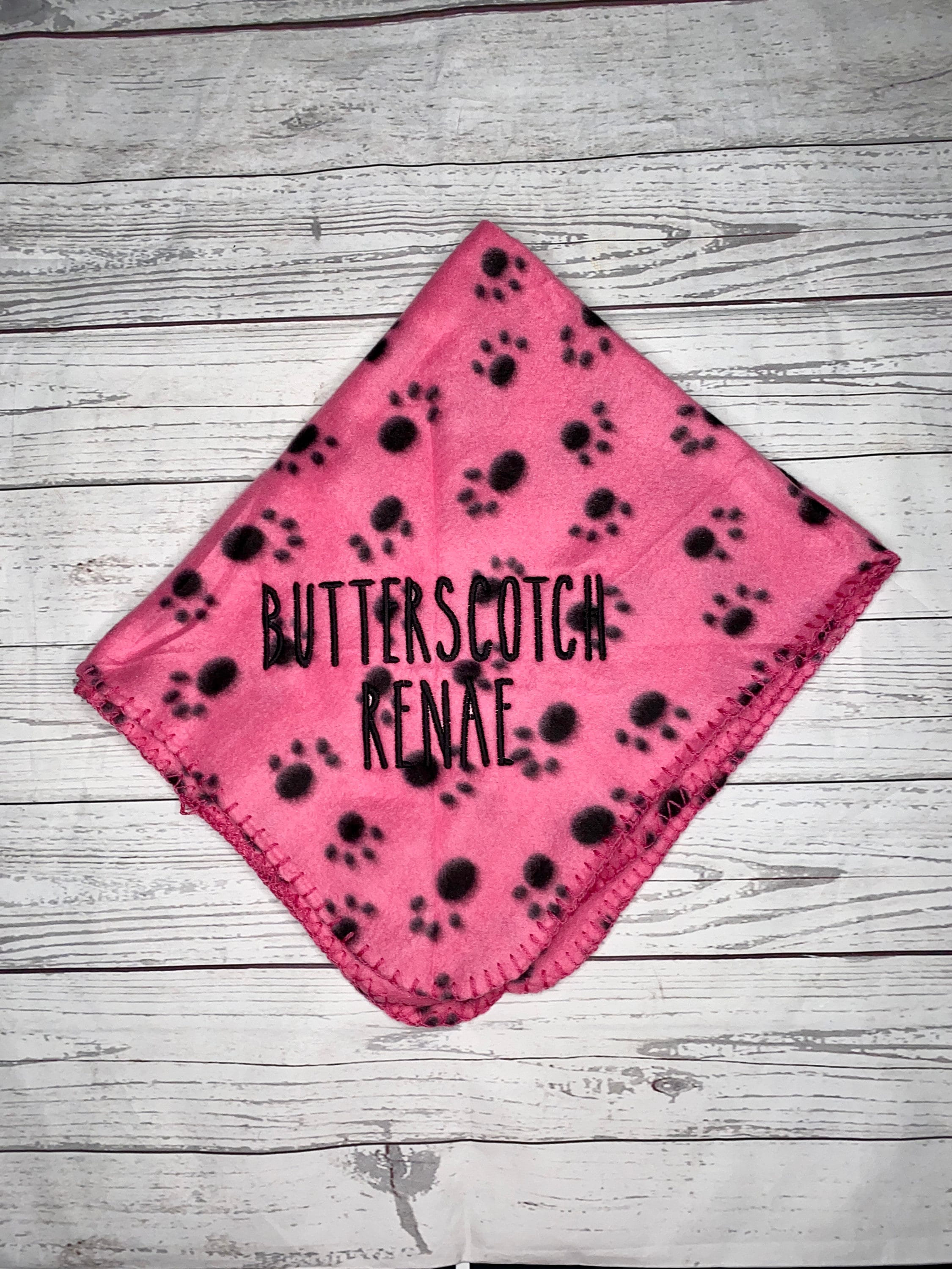 Personalized Monogrammed Pet Blanket | Custom Dog Blanket | Cat Blanket with Name | Monogrammed Pet Throw | Cozy Cat Blanket with Name