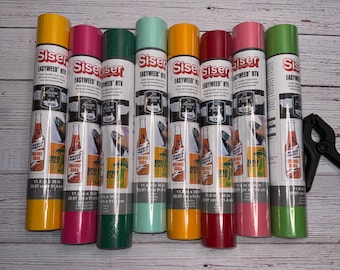 Siser EasyWeed HTV Vinyl | Heat Transfer Vinyl for Cricut & Silhouette | Iron On Vinyl | T-Shirt Vinyl | Multiple Colors
