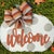 Round Colorblock Welcome Front Door Decor Welcome Front Door Sign ...