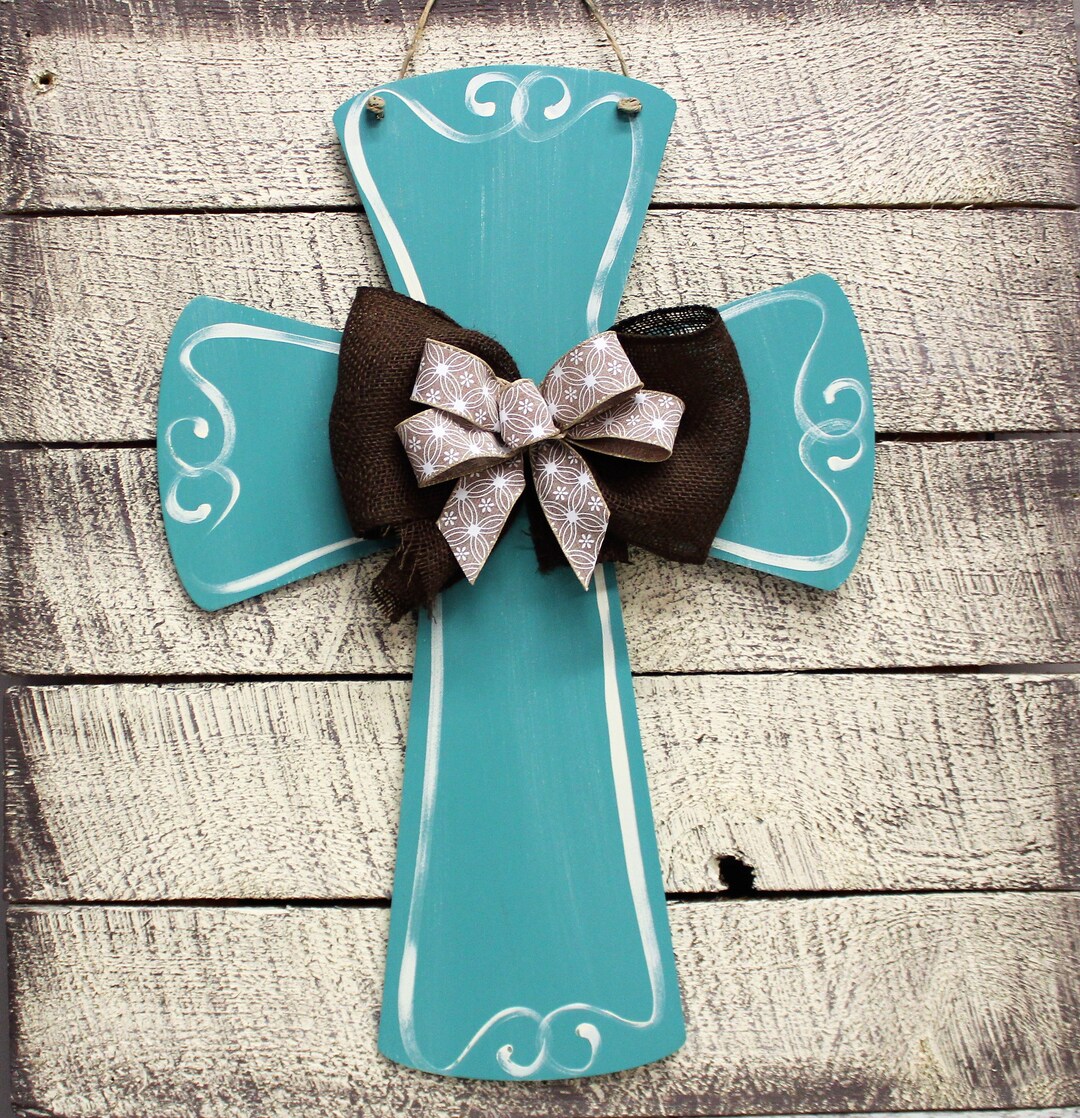 Cross Door Hanger Christian Door Hanger Year Around Door Hanger Door