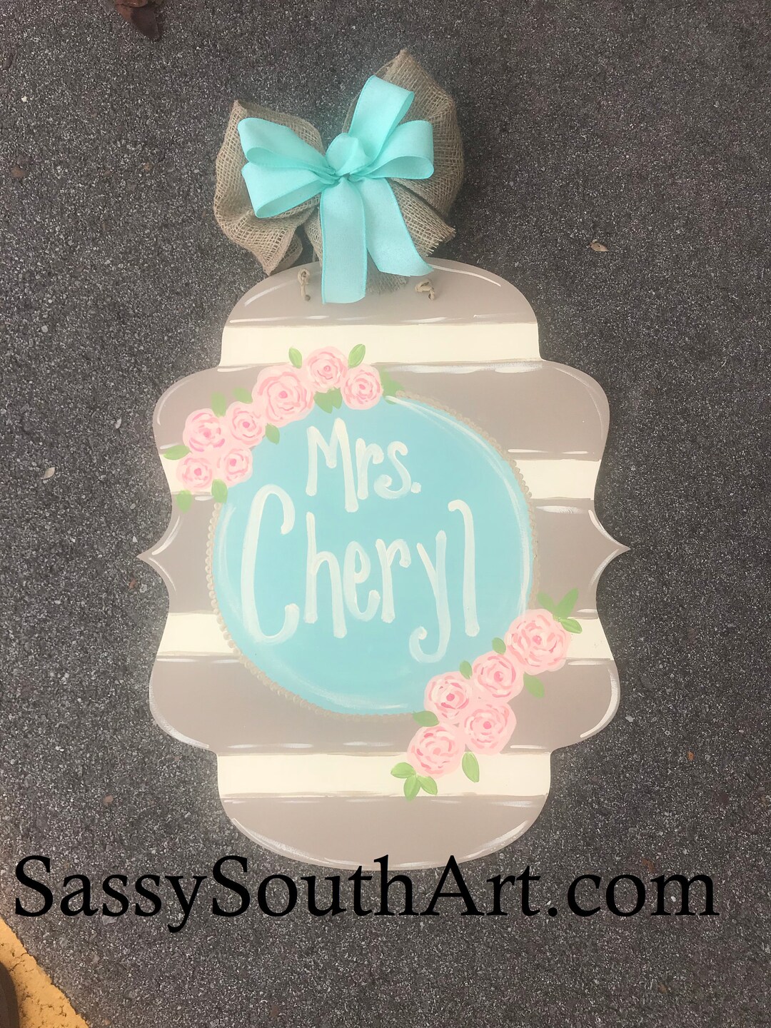 Custom Name Door Hanger Baby Name Door Hanger Teacher Gift Door Hanger