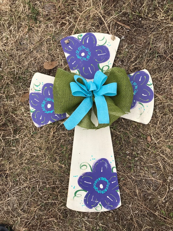 Cross Door Hanger Christian Door Hanger Year Around Door Etsy